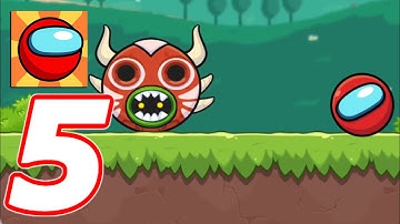 Bounce Ball 6: Red Bounce Ball Hero - Gameplay Walktrough Part 5 - 29-33 Levels - BOSS (Android)