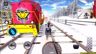 Subway Bike racing 3D - New MotorBike Unlocked - Train vs Moto - Level 7 to 13 - Android Gameplay screenshot 2