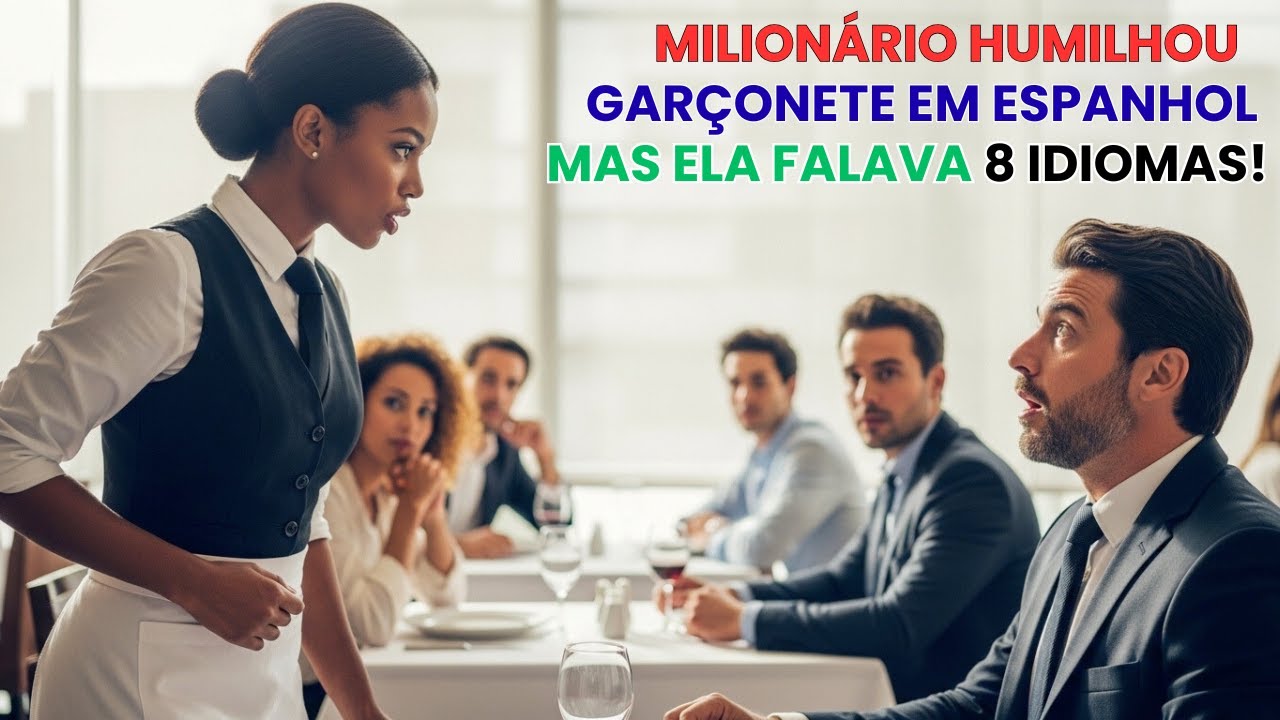O MILIONÁRIO fez o pedido em ESPANHOL para HUMILHAR a GARÇONETE... Mas ela falava 8 idiomas!