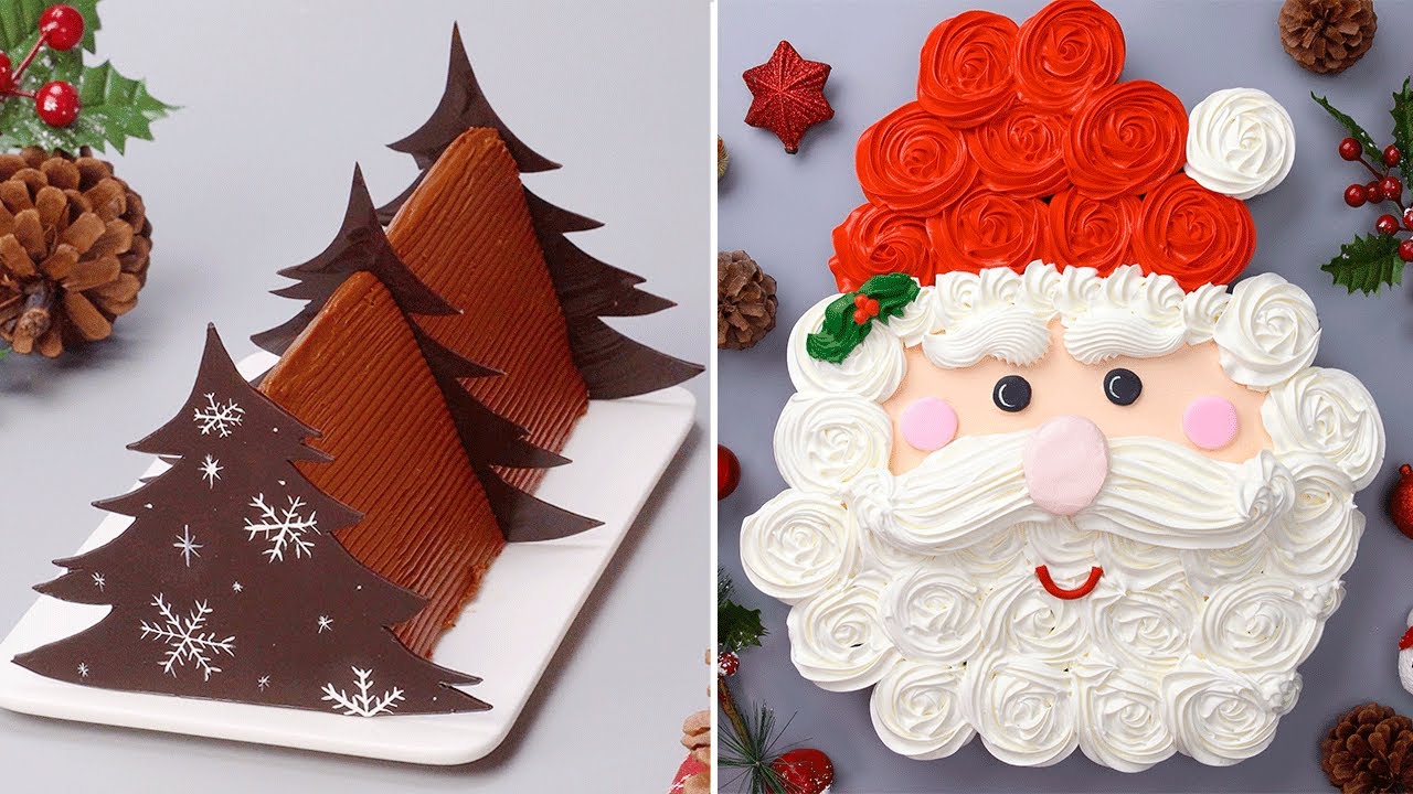🎄Christmas Cake Decoration Ideas For Celebrating The Season🎄 Yummy Holiday Cakes, Cupcakes and More