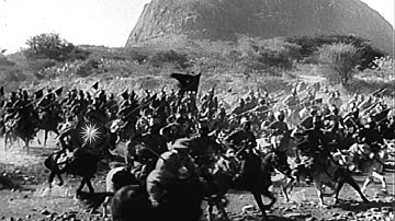 Italian Armed Forces invade Ethiopia from Eritrea. HD Stock Footage