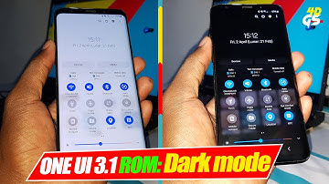 Android 11 - One UI 3.1 ROM: Dark mode Test - Galaxy S9+