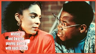 Whitley & Dwayne playing games with each other | A Different World