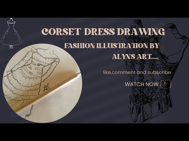 how to draw a corset dress corset dress sketch