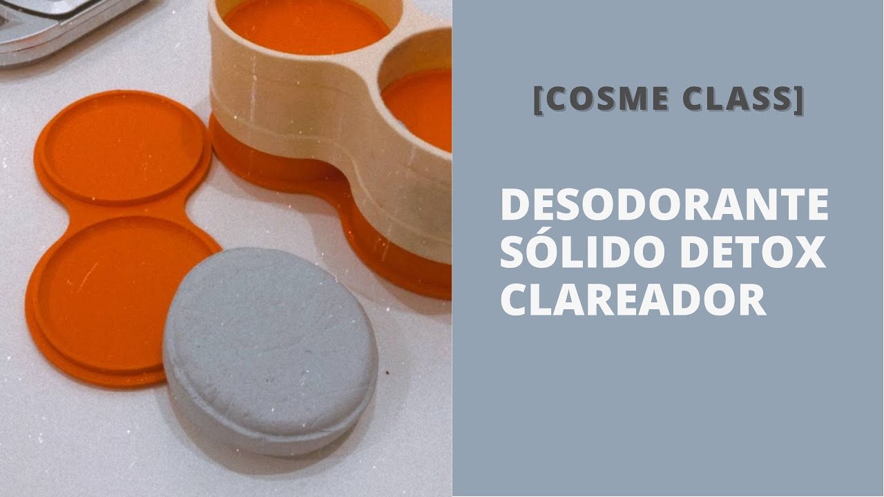 Como fazer um desodorante sólido clareador [formulação de cosmético natural]