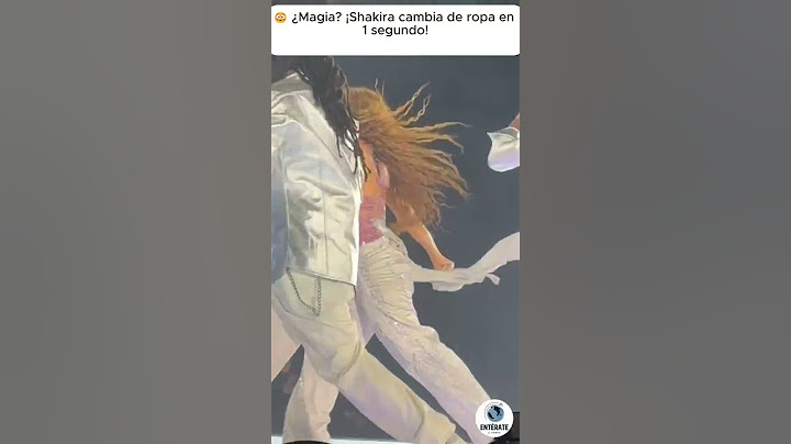 Shakira CAMBIA DE ROPA en 1 segundo Magia en pleno concierto 🔥 #Shakira #shakirachallenge