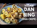 Breakfast street food inspired  vegan dan bing egg crepe