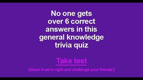 Test Your Knowledge: Fun and Challenging Quiz with Surprising Answers!