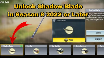 How to Get Shadow Blade Operator Skill in Season 8 2022 or Later in Cod Mobile | Credit Shop