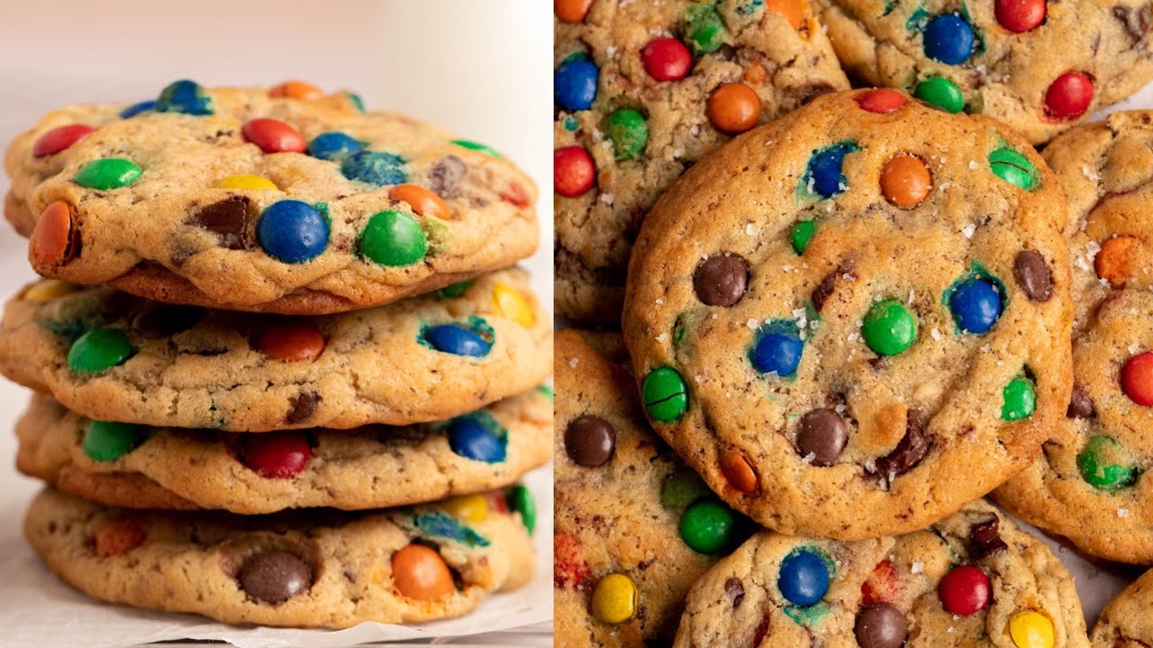 Easy M&M Cookies - Rich And Delish