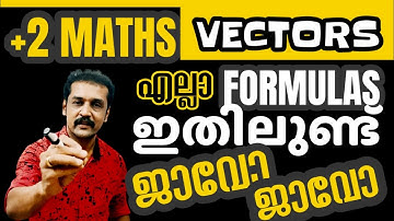 +2 Maths revision : vectors : all formulas in one board💯മാർക്ക്‌ വാങ്ങാൻ അവസരം 💯