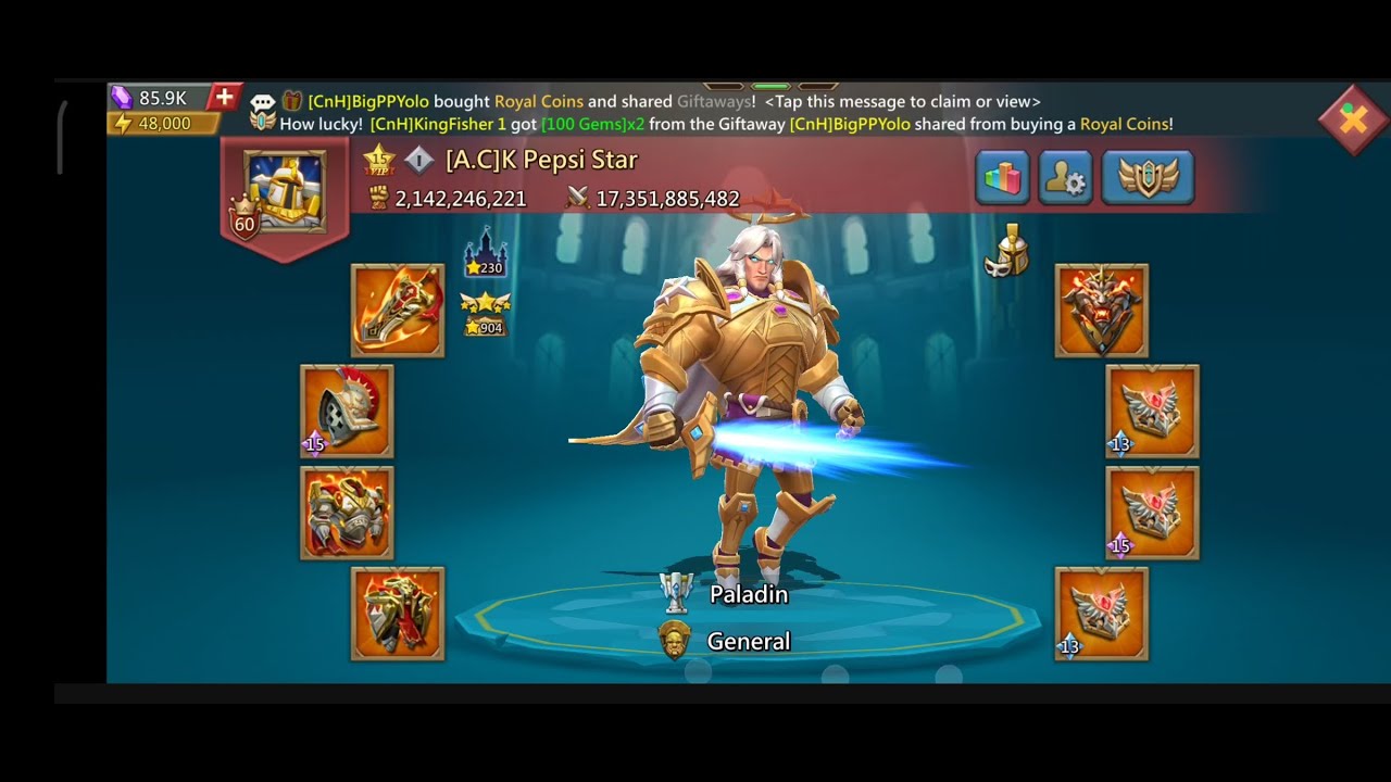 K Pepsi Takes on Kingfisher in an EPIC Lords Mobile Battle - YouTube