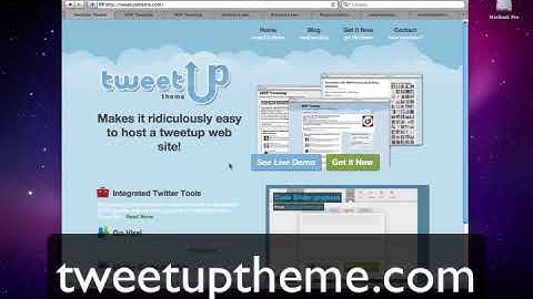 tweetUp Theme Wordpress Framework