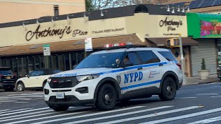 **BRAND NEW** 2020 NYPD Ford Explorer Responding on Avenue X in Sheepshead Bay, Brooklyn