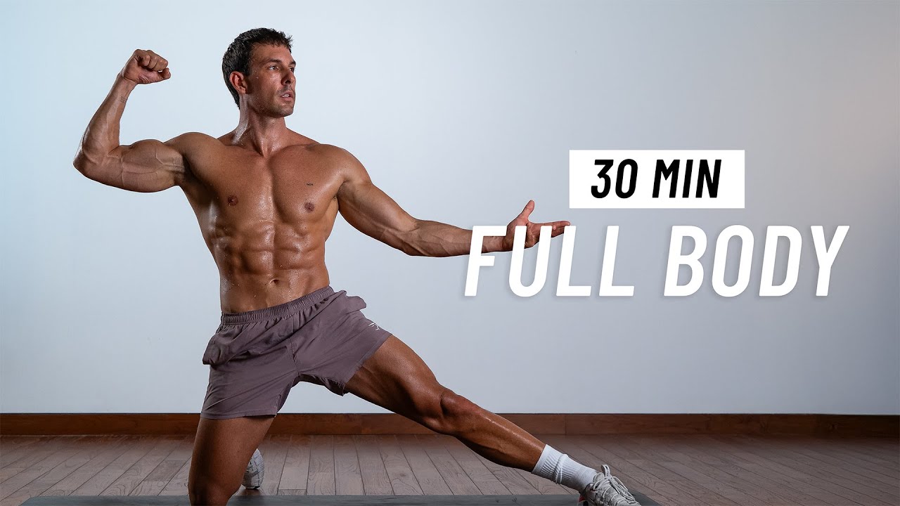 30 Min Full Body Workout - Tone & Burn Fat At Home (No Equipment + No Jumping)
