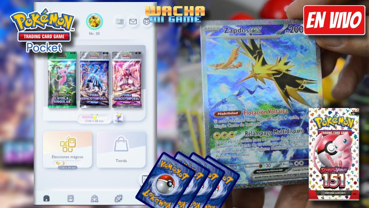 Abriendo sobres Nueva expansión de Pokemon TCG Pocket y de los primeros ...