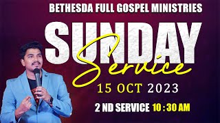 ⭕Sunday 2nd Service  || 15th Octt 2023 || Nicholas Raphael || BFGM LIVE