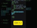 how comment code in vs code