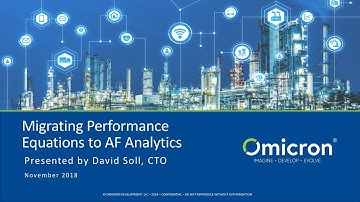 Migrating Performance Equations to AF Analytics