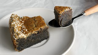 Making Black Sesame Mochi Cake Naturally Gluten-Free