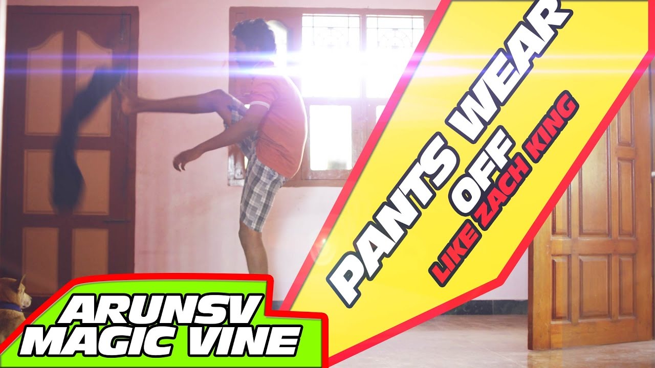 Putting on Pants with No Hands | Arun Sv Magic Vine | Zach king Parody