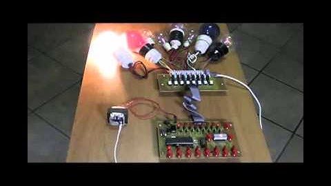 8-channel 220V Blinker with PIC16F887