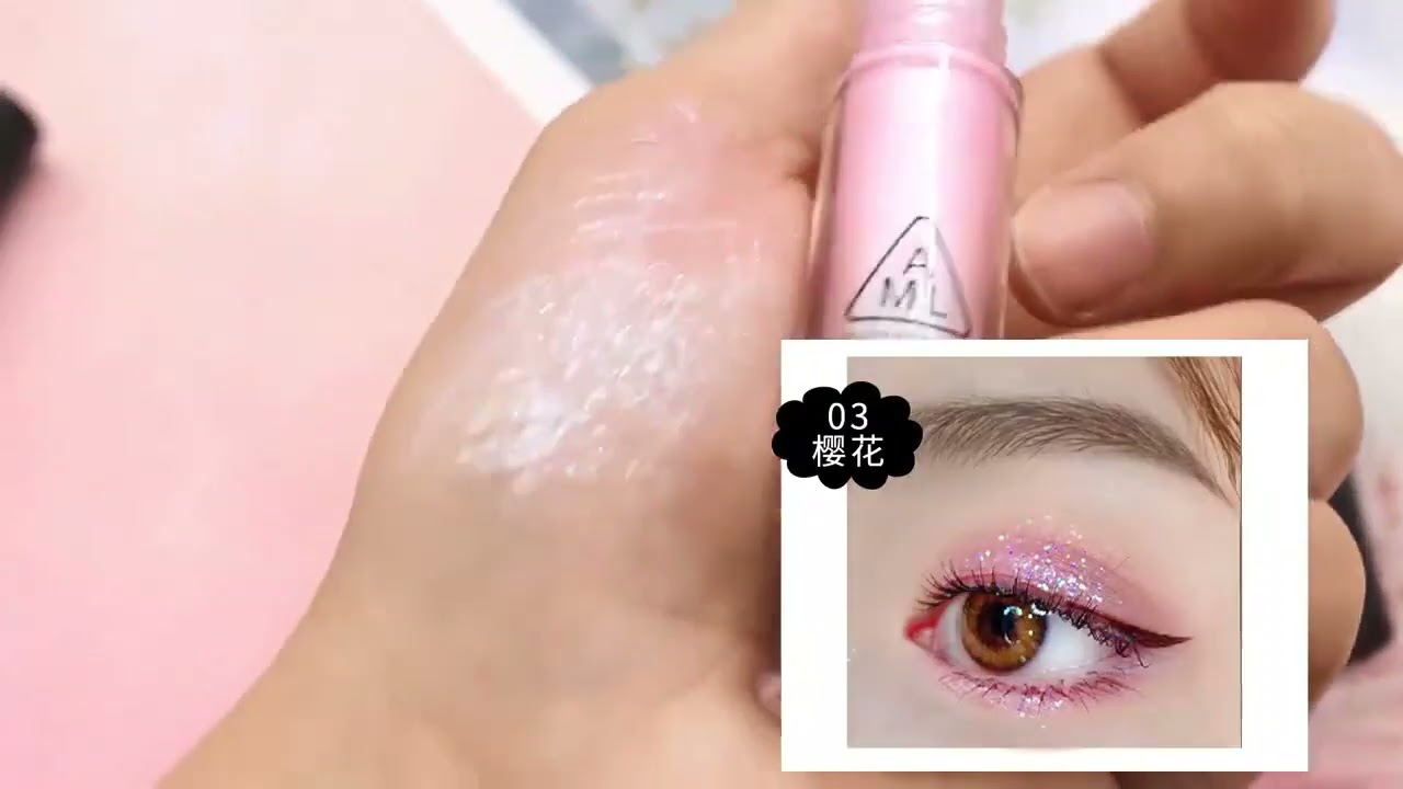 1pcs Diamond Glitter Eyeshadow Women Makeup Nude Shimmer Liquid Eye Shadow Mineral Pigment Long-Last