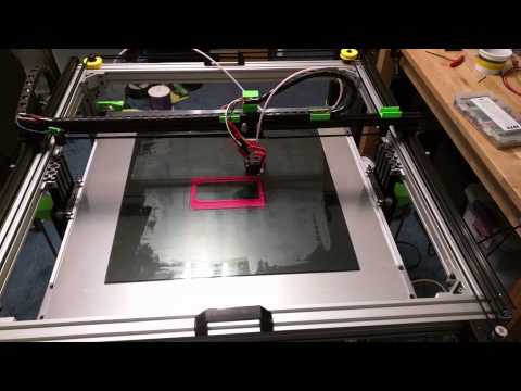 BigCube CoreXY bot's first print!