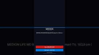 MEDION LIFE MD 865900 MiniLED TiVo Smart-TV, 163,9 cm (65'') Smart TV kaufen 2026 | #Shorts