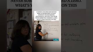 Teacher fired for refusing to give 50% for missing work. Grade or grind 📚🤔 #shorts #viral