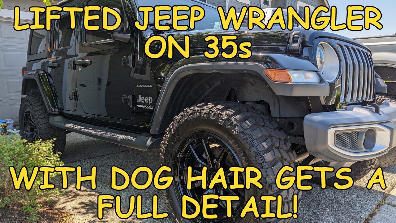 Dirty 2020 Jeep Wrangler On 35s Gets A Car Detail Inside & Out Lake