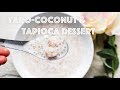 Taro coconut and tapioca dessert