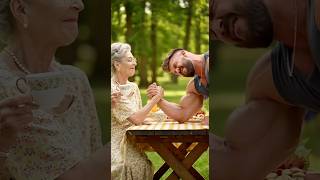 Grandma DESTROYS Bodybuilder Grandson