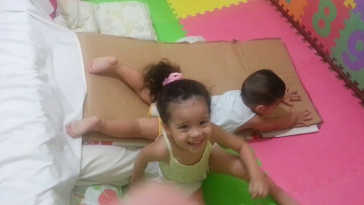FUN indoor playground DIY slides for kids - YouTube