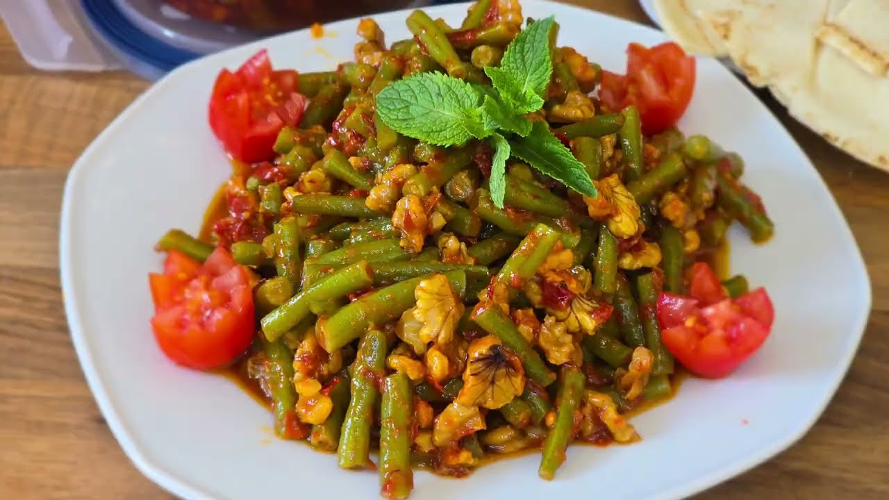 اللوبيا المكدوسة اللي الكل رح يطلب طريقتها😍