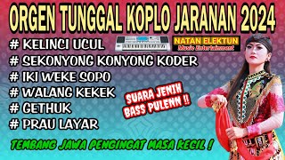 ORGEN TUNGGAL KOPLO JARANAN | COVER NATAN EKEKTUNE❗Kelinci ucul, Walang kekek, Gethuk, Prau layar,