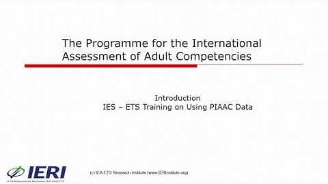0. Introduction to the PIAAC Video Presentations