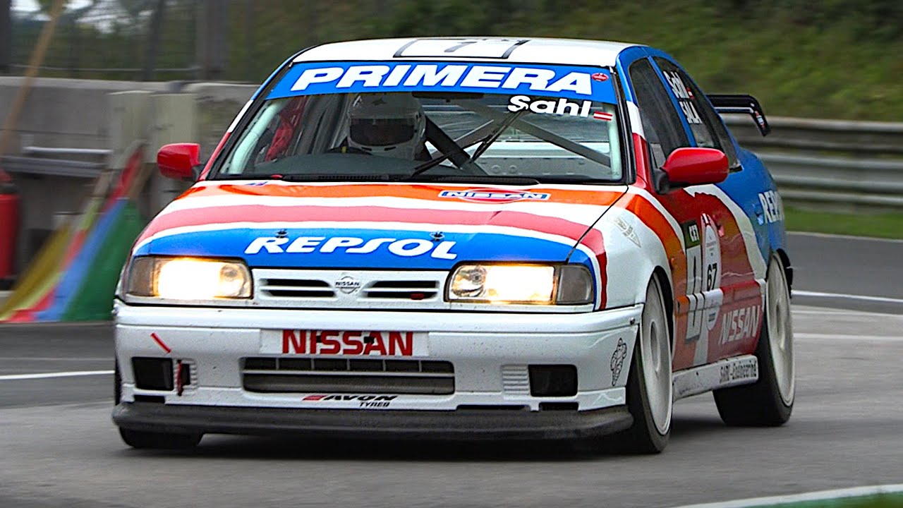 Onboard a 1993 Nissan Primera eGT Super-Touring racecar with ITB's | 292hp/970kg 6-speed sequential