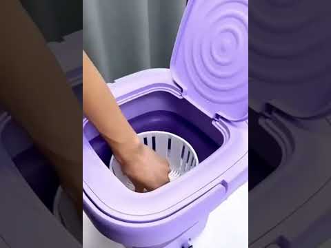 Портативна міні-пральна машина на 9л. Folding Washing Machine MA365, видео 1