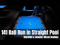 Record?! 141 Ball Run in Straight Pool by Thorsten Hohmann & Jennifer Barretta