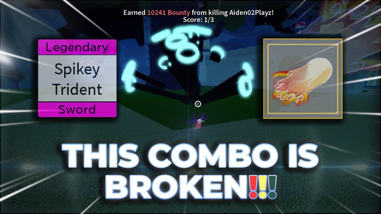 『Spikey Trident + Dough fruit』 Bounty Hunting Montage Blox Fruits