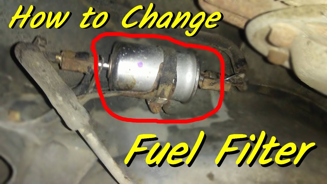 how to change fuel filter on 94-04 mustang - YouTube