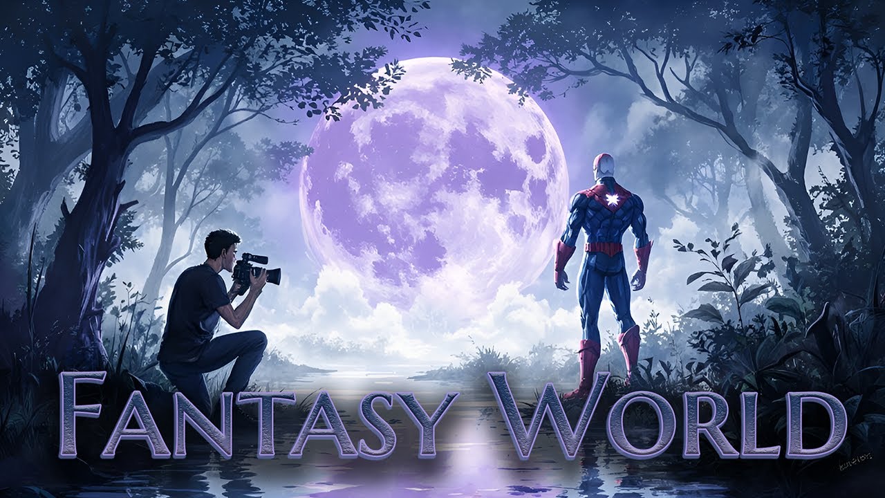 🤘 Emoji + "FANTASY WORLD" triggert rock fans en AI music searches.