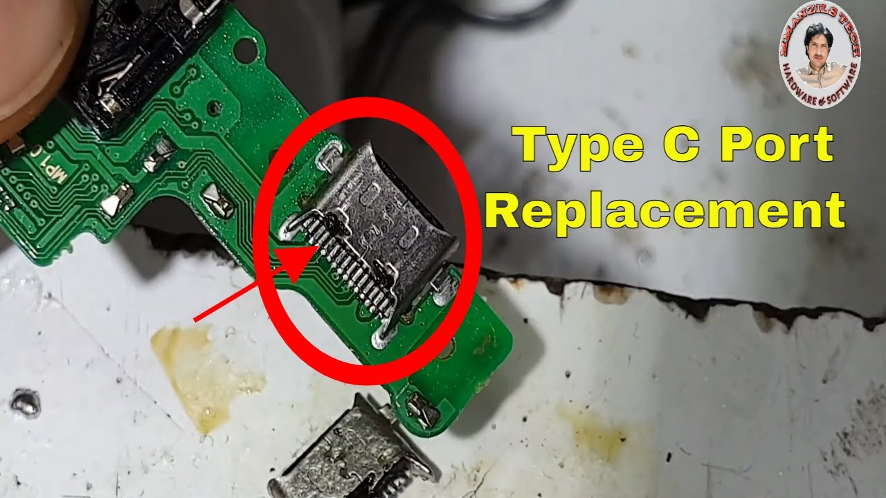 How To Replace Type C Charging Port - YouTube