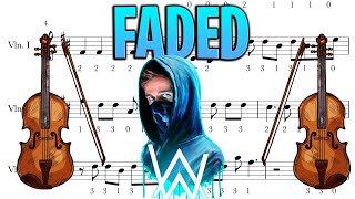 #Faded #AlanWalker #violinsheets FADED-ALAN WALKER-VIOLÍN-GUITAR PARTITURA VIOLINO