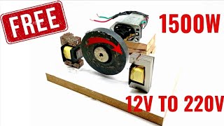 Build a 12V to 220V Voltage Converter with Simple Materials