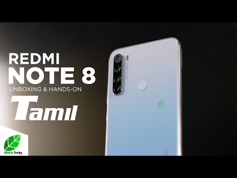 Xiaomi Redmi Note 8 Unboxing & Hands on Review | Tamil | NITHISH TECKY
