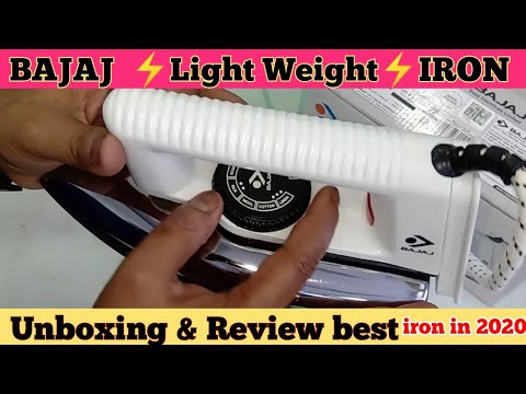 Bajaj Popular  Light Weight 750 W Dry Iron ! Best iron In 2020 ! Unboxing & Review !! Hindi