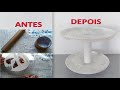 DIY-BANDEJA/SUPORTE PARA DOCES/ENFEITE DE MESA ♻🎂