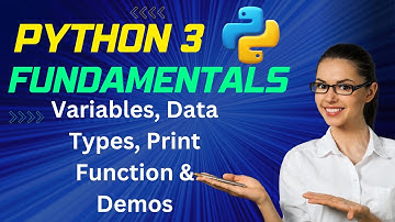Python 3 Fundamentals: Variables, Data Types, Print Function & Demos | Beginner
